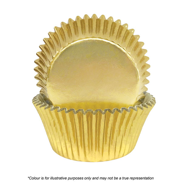 Muffin Cases Gold Foil 7cm Dura Pk12